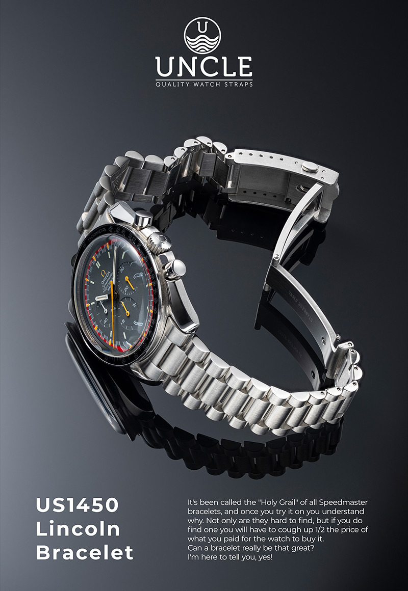 Uncle Straps bracelet on Omega